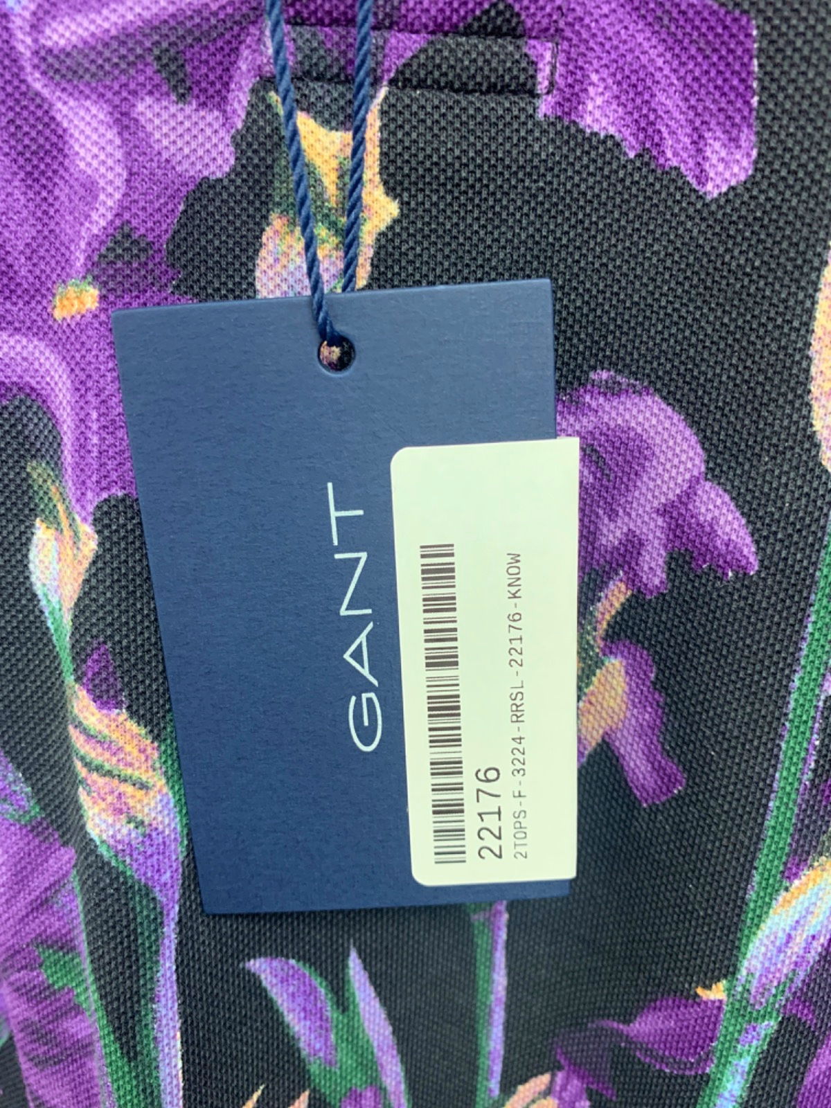 Gant Dark Violet Iris SS Pique Polo Shirt UK M