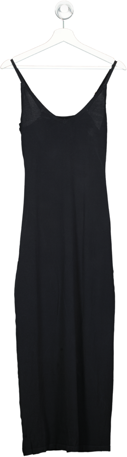 DISSH Black Slip Midi Dress UK L