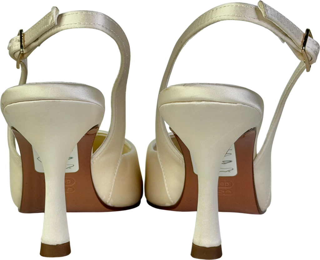 ASOS Cream Samber Slingback Stiletto Heels UK 5 EU 38 👠