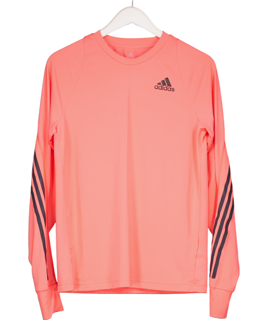 adidas Orange Reflective Running Top UK M