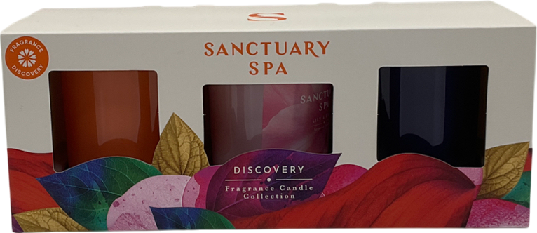 SANCTUARY SPA Discovery Fragrance Candle Collection Festive Gift Set