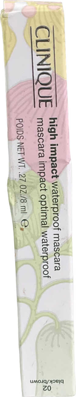 clinque High Impact Waterproof Mascara 02 Black Brown 8ml