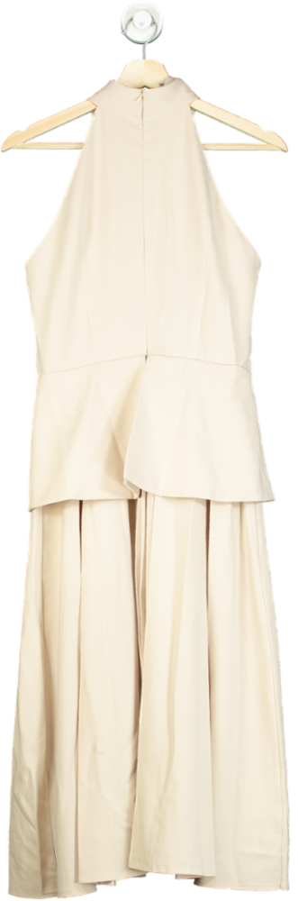 MOTF Beige Halter Neck Dress UK S