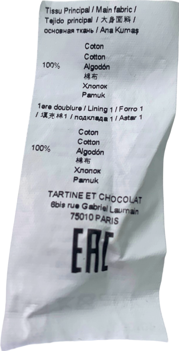 Tartine et Chocolat White Embroidered Dress 14 Years