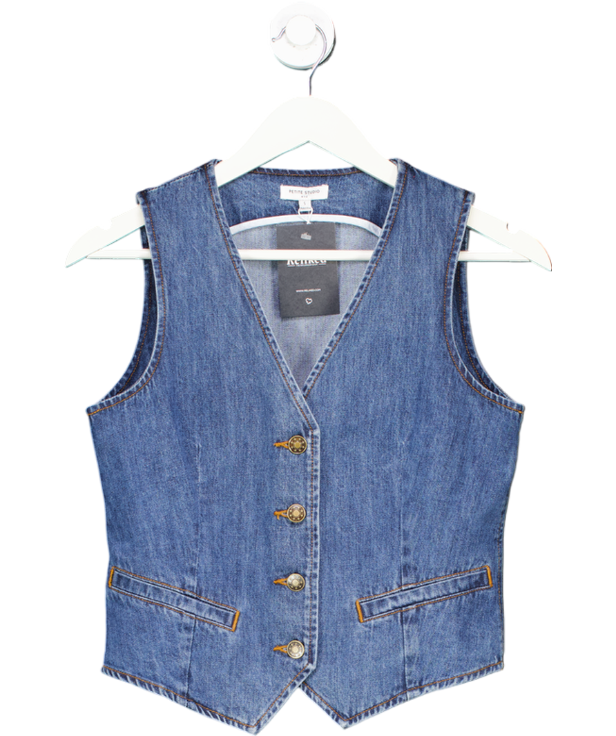 petite studio Blue Bridgett Vest - Denim UK S