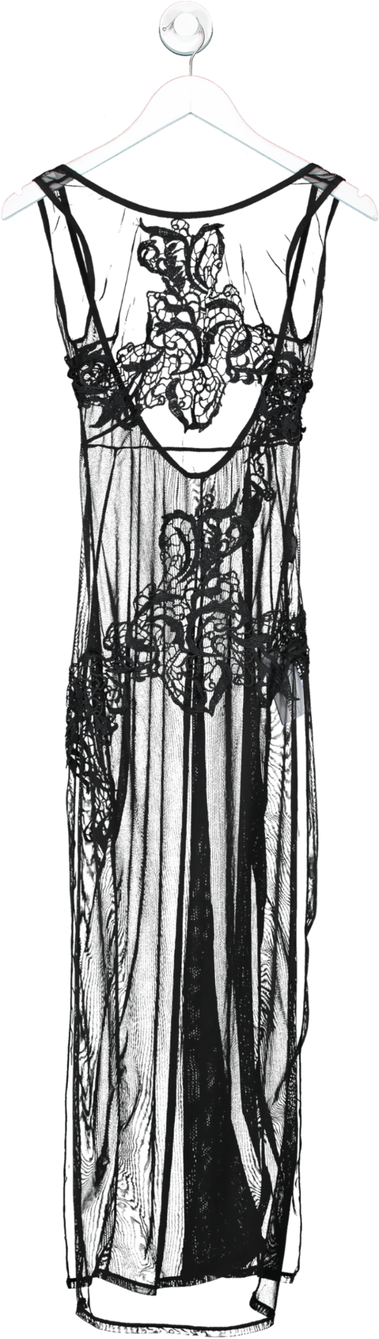 Bluebella Black Long Chemise Nightdress UK 8