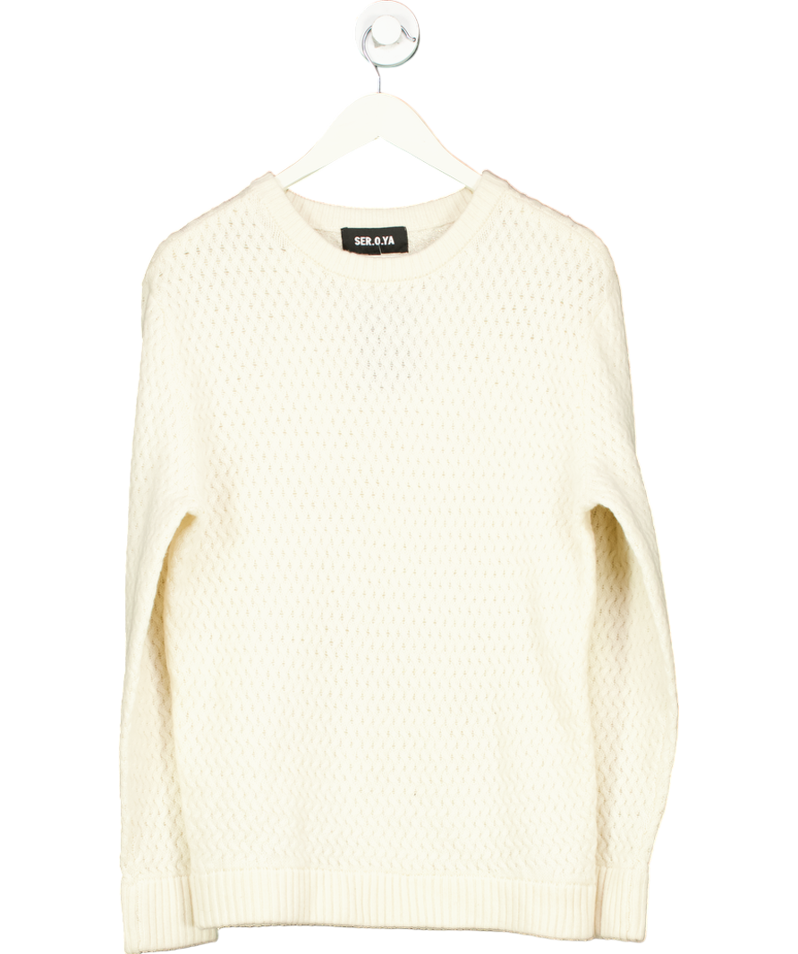 Ser.o.ya Cream Knit Sweater UK M