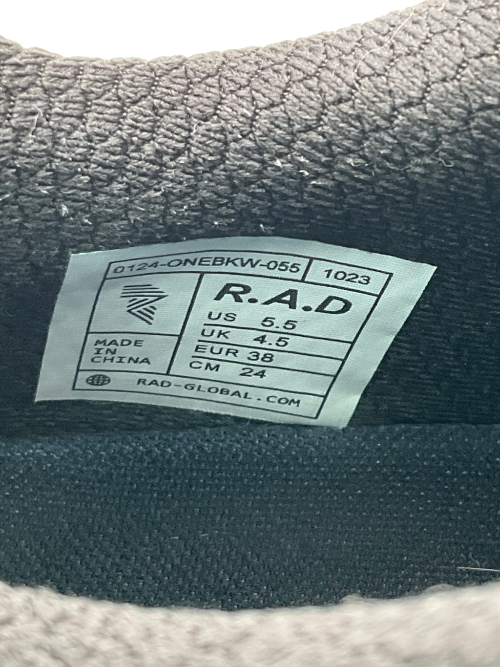 Black Rad One Trainers UK 5 EU 38 👠