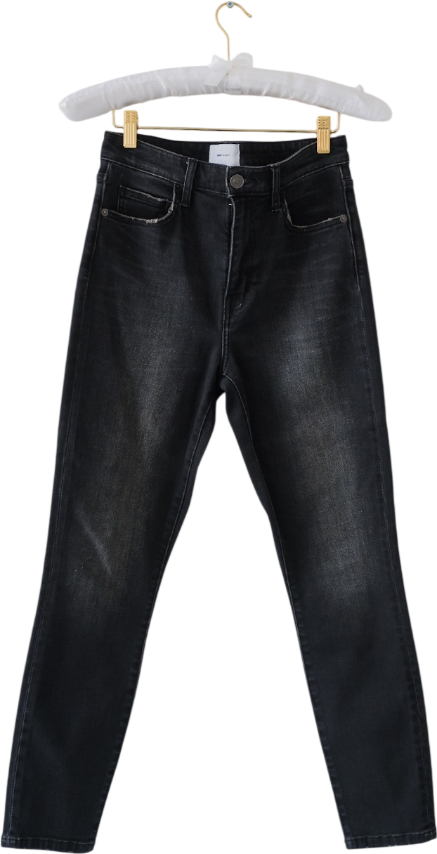 CURRENT ELLIOT High Waisted Black Skinny Jeans W27