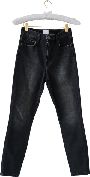 CURRENT ELLIOT High Waisted Black Skinny Jeans W27