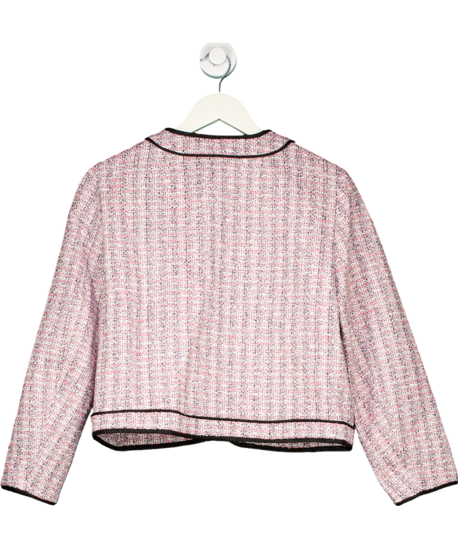 Maje Pink Short Tweed Jacket UK 8