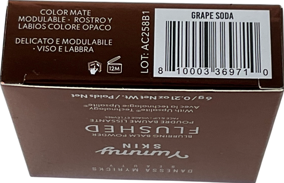 Danessa Myricks Yummy Skin Flushed Blurring Balm Powde Grape Soda 6g