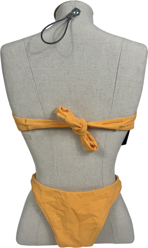 Monday Swimwear Orange Costa Rica Bikini Set UK S