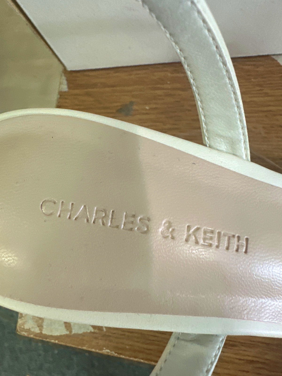 Charles & Keith Clear Trapeze Heel Sandals UK 4