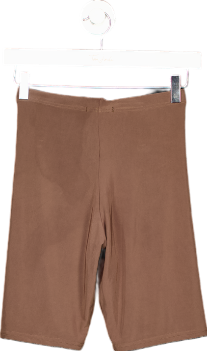 PrettyLittleThing Brown Cycling Shorts UK 4