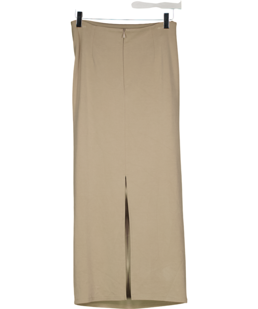 Urban Revivo Green Ruched Side Maxi Skirt UK XS