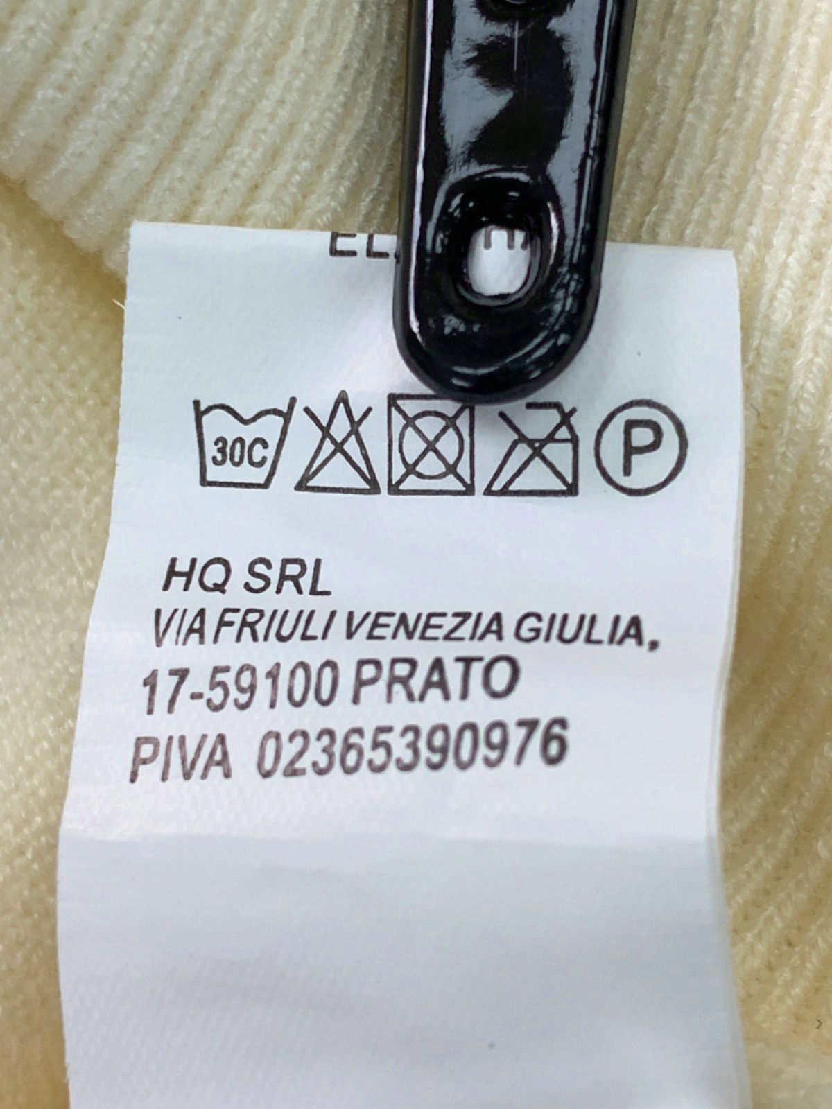 Lumina White Turtleneck Jumper UK S