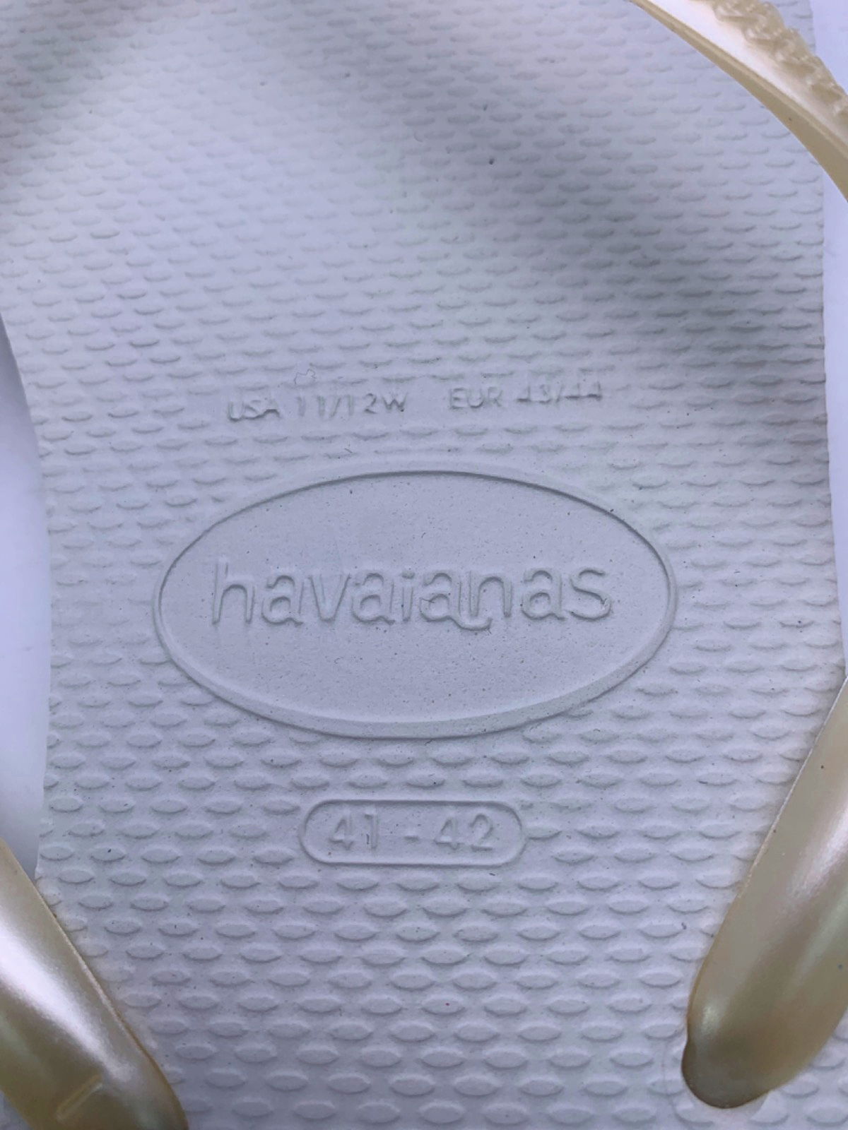 Havaianas White Slim Flip Flops EU 41/42