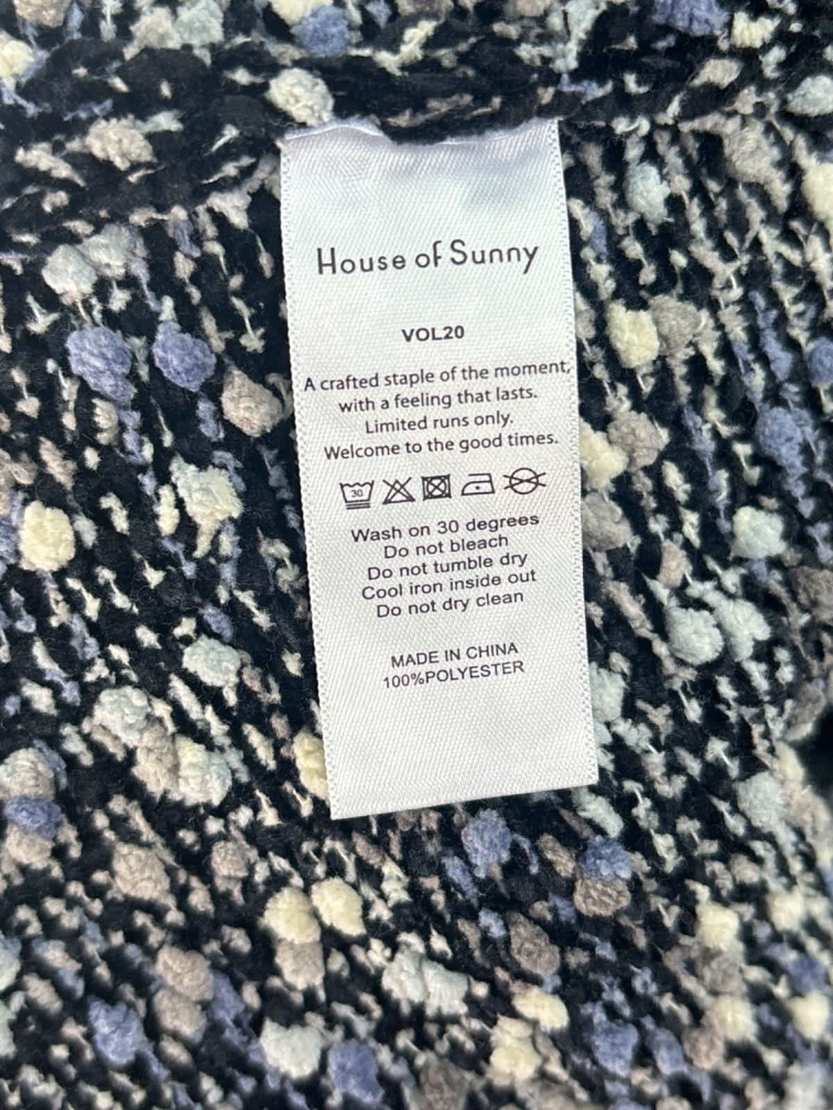 House of Sunny Black Sequin Jumper L