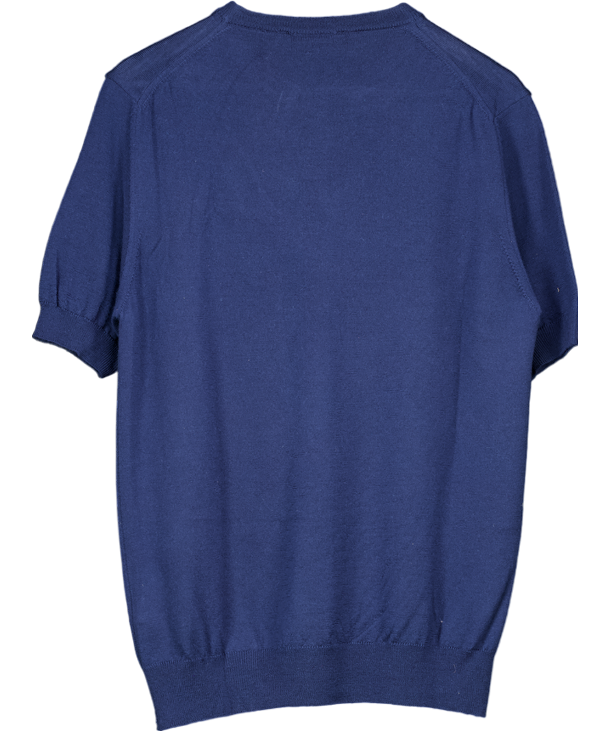 Aurelien Blue Cashwool T-shirt UK M