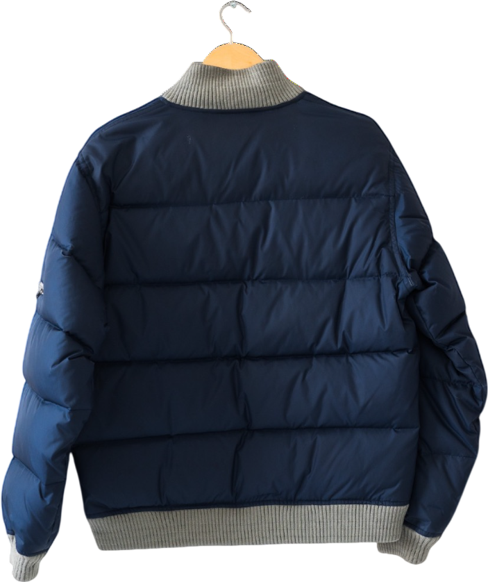 Tommy Hilfiger Navy Blue Flag Logo Down Filled Oversize Puffer Jacker UK XL