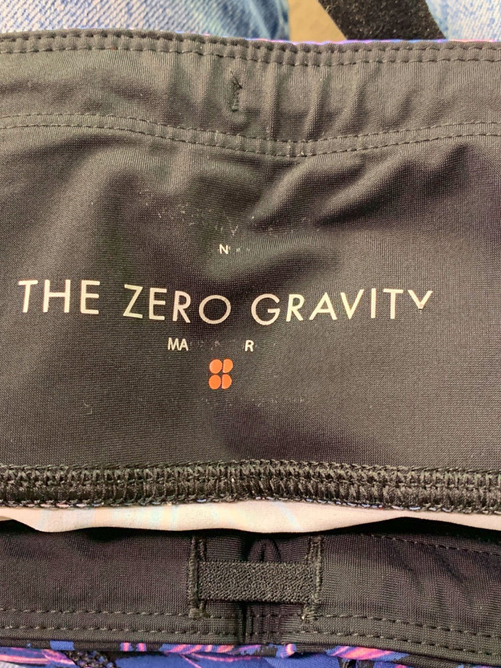 Sweaty Betty Black & Purple Zero Gravity Leggings UK M Full Length