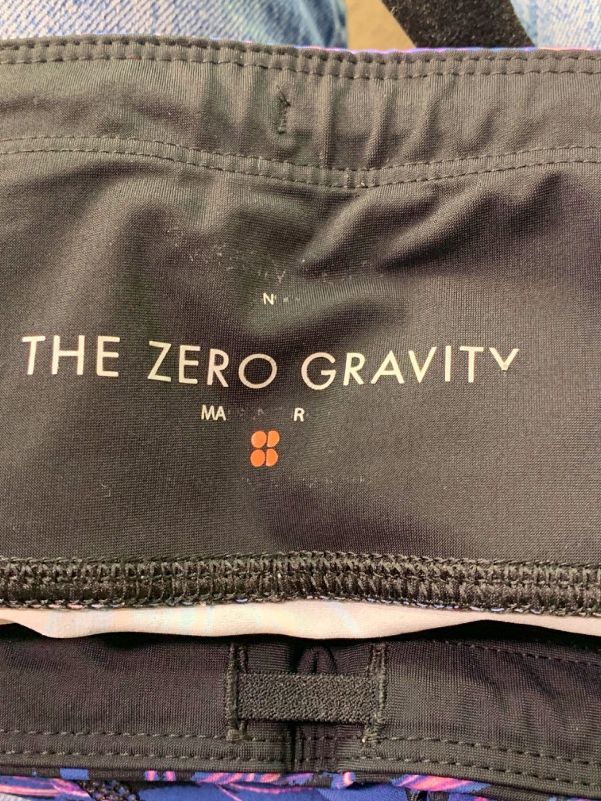 Sweaty Betty Black & Purple Zero Gravity Leggings UK M Full Length