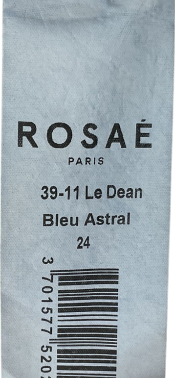 Rosae Paris Blue Le Dean The Flattering High Rise Straight Leg Jeans W24