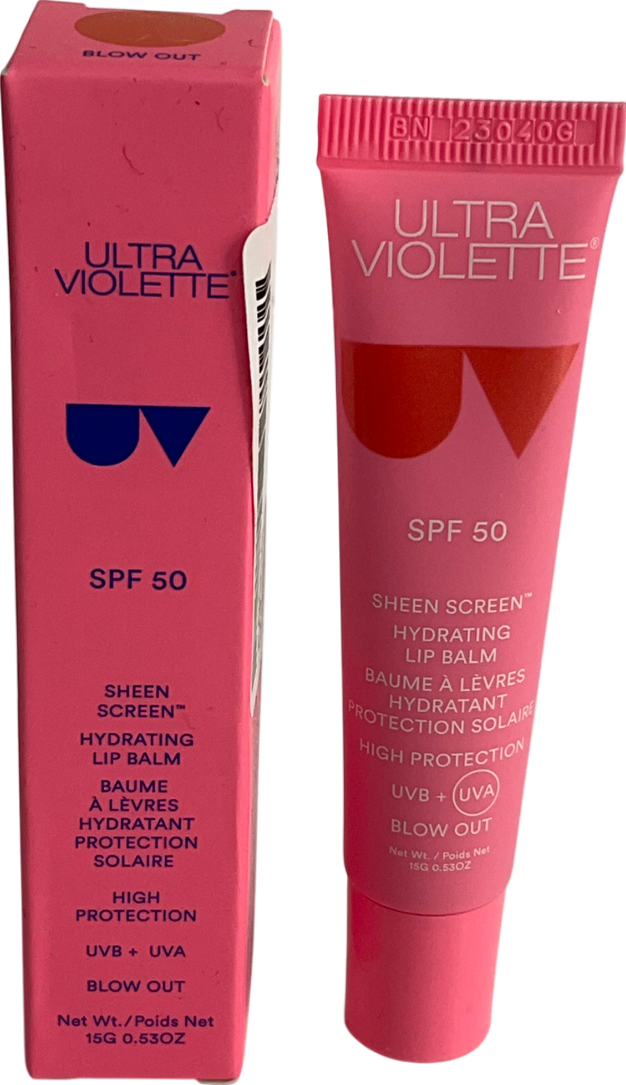 Ultra Violette Sheen Screen Spf 50 Hydrating Lip Balm Blow Out 15g
