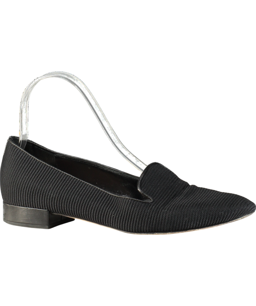 Christian Dior Black Technical Fabric Slip On Loafers UK 4 EU 37 👠