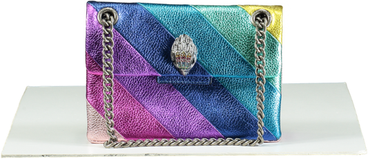 Kurt Geiger Multicoloured Metallic Rainbow Leather Kensington Bag