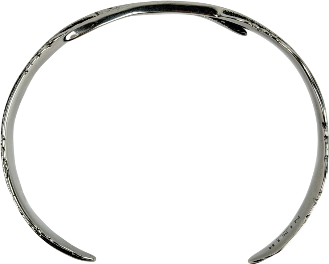 NIXIR LONDON Metallic Leaf Design Bangle One Size