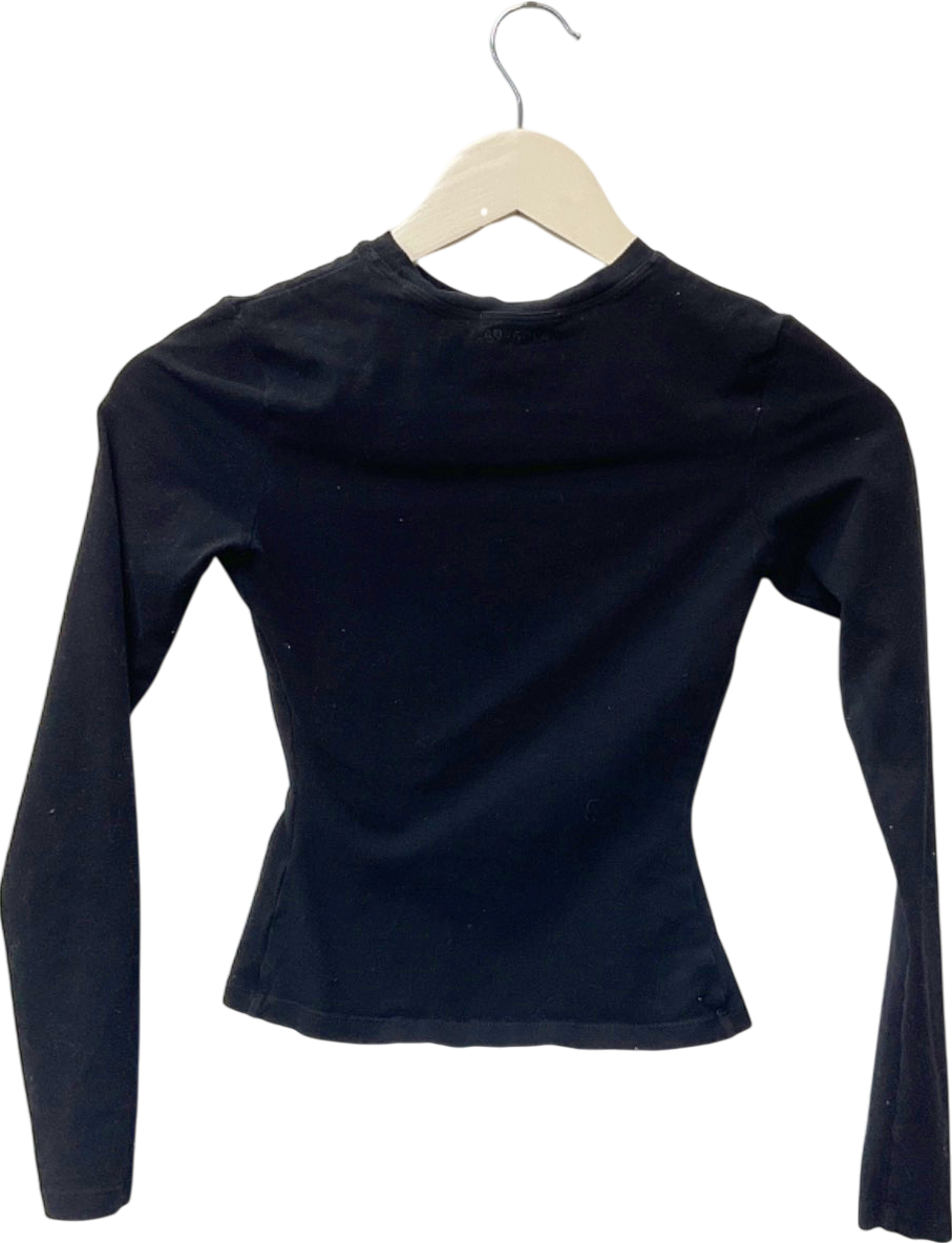 Adanola Black Long Sleeve Top UK XS