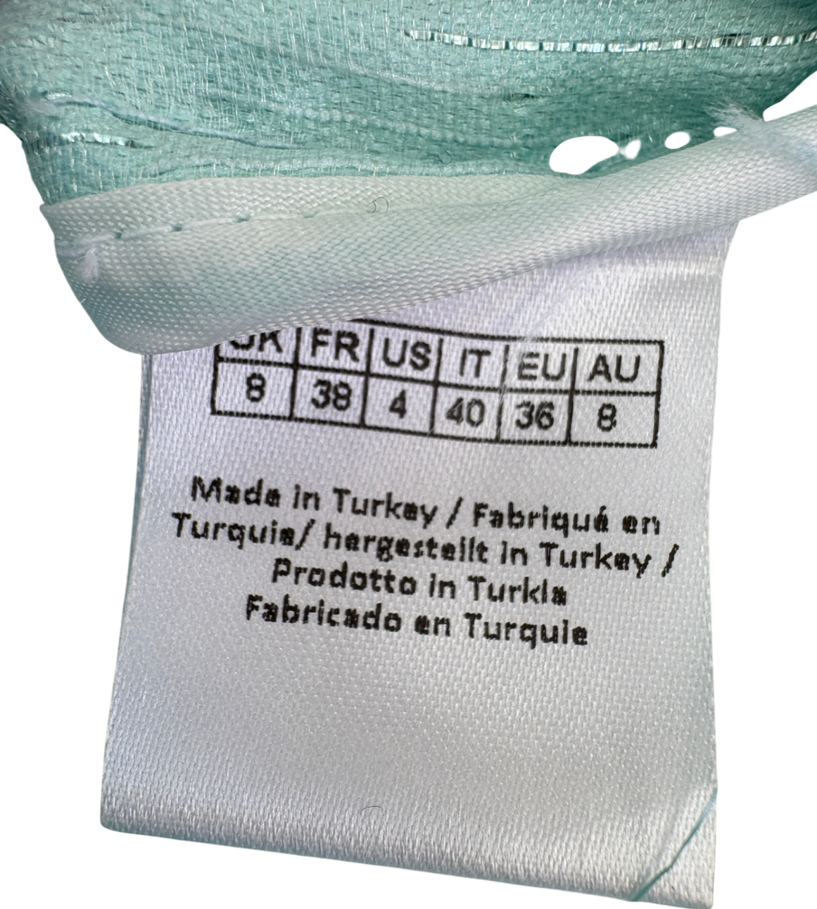 Rotate Birger Christensen Blue Gloria Off Shoulder Feather Dress UK 8