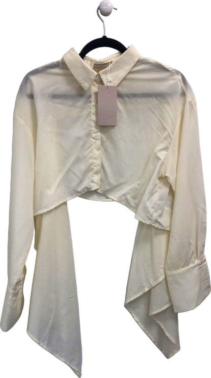 Musera Cream Asymmetrical Blouse UK S