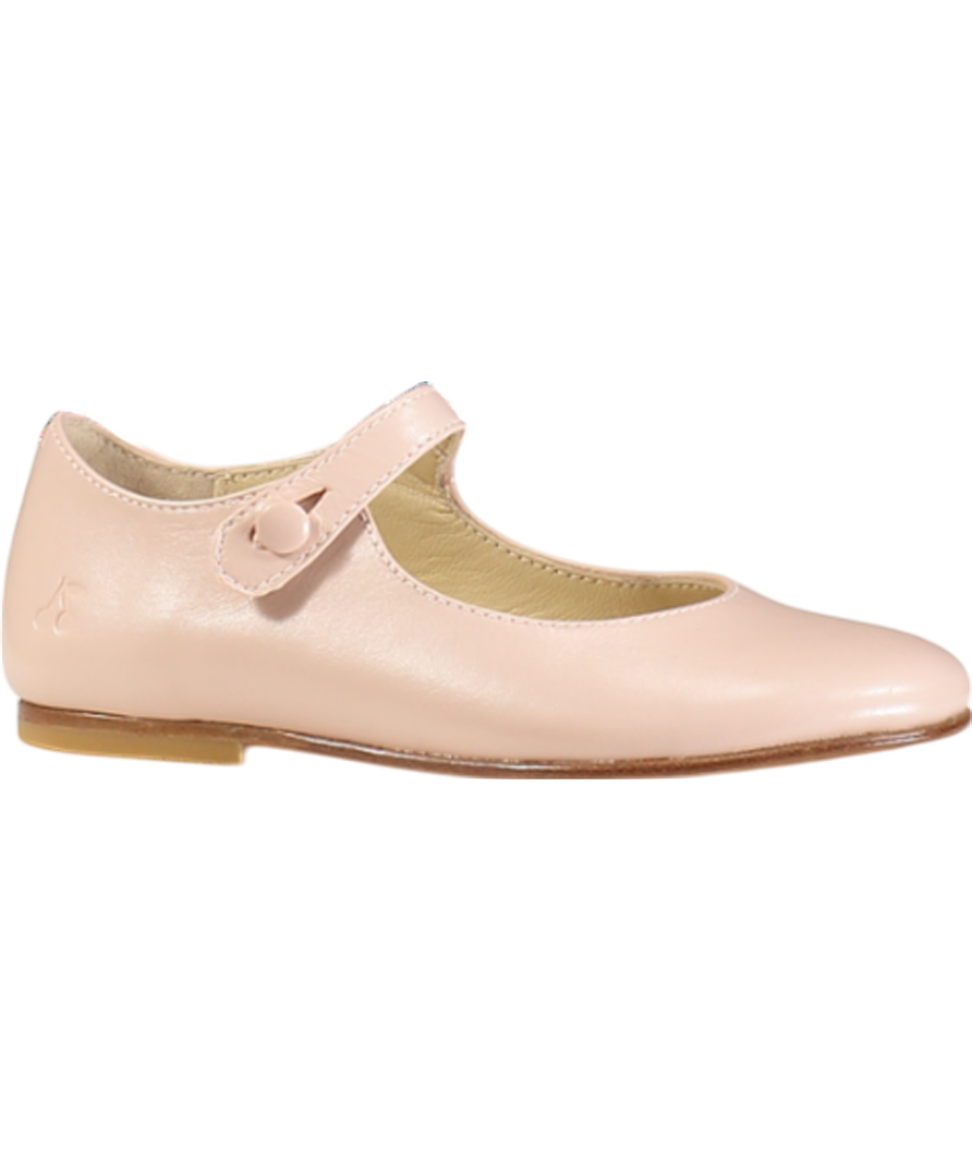 Bonpoint Pink Ella Leather Ballet Flats UK 9 EU 26.5 👼