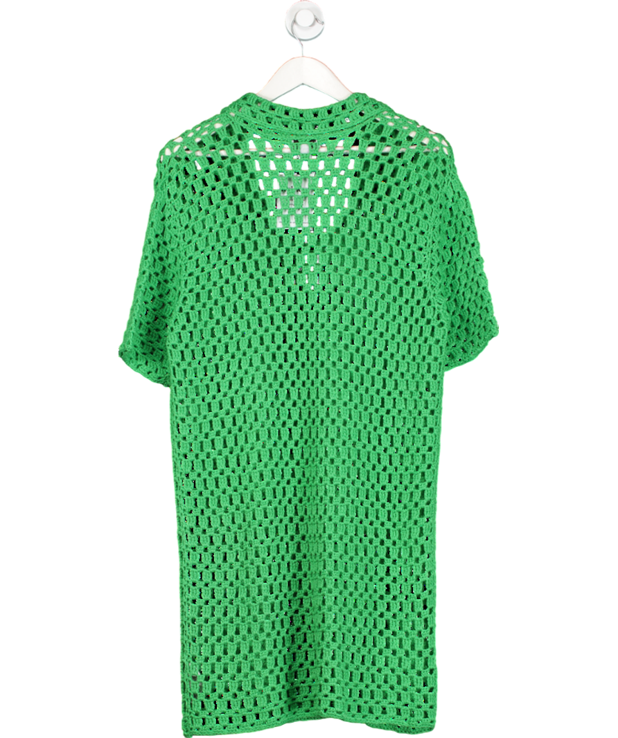 Warehouse Green Collared Cover Up Dress UK M