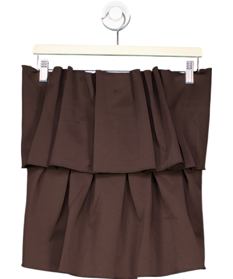 Dagmar Brown Sculpted Tube Top UK 12