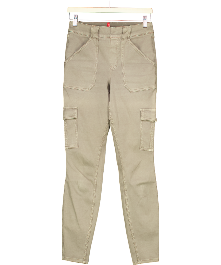 Spanx Khaki  High Waist Skinny Cargo Jeans UK M
