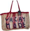 River Island Cream Beige Crochet Vacay Mode Shopper Bag