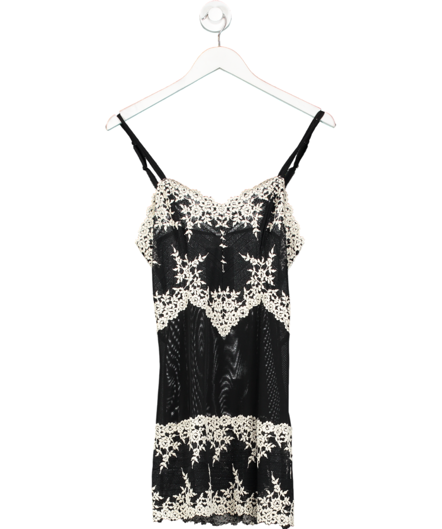Wacoal Black Embrace Lace Chemise UK M