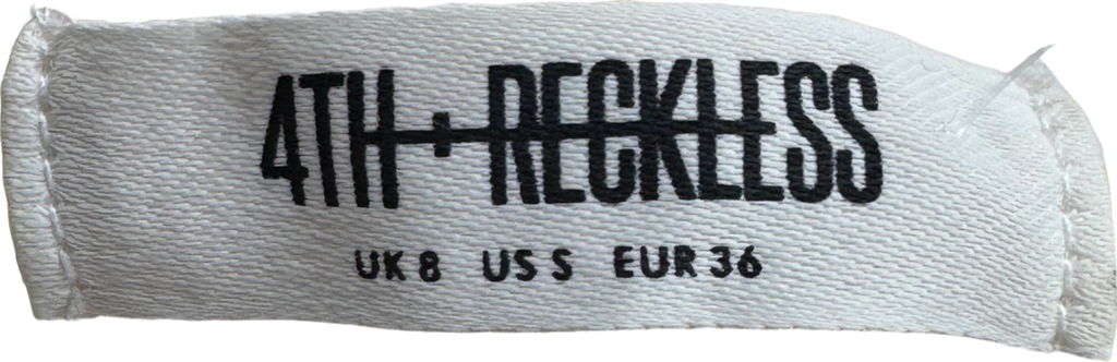 4th & Reckless Vassallo Isla Sheer Knit Maxi Beach Dress In Off White UK 8