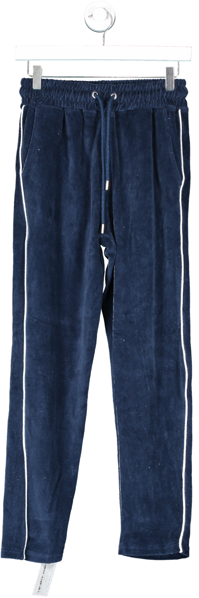 boohooMan Blue Velour Joggers UK XS