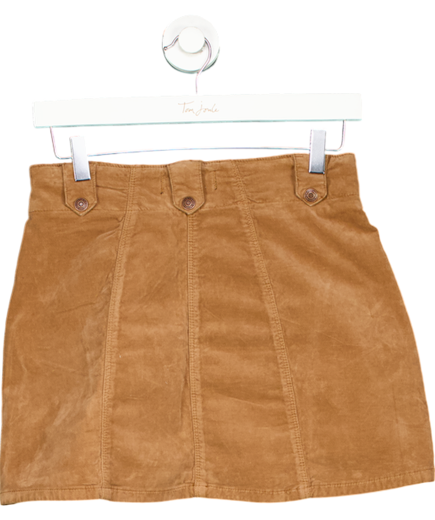 We The Free Brown Suede Mini Skirt W25