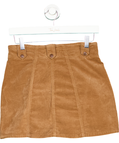 We The Free Brown Suede Mini Skirt W25