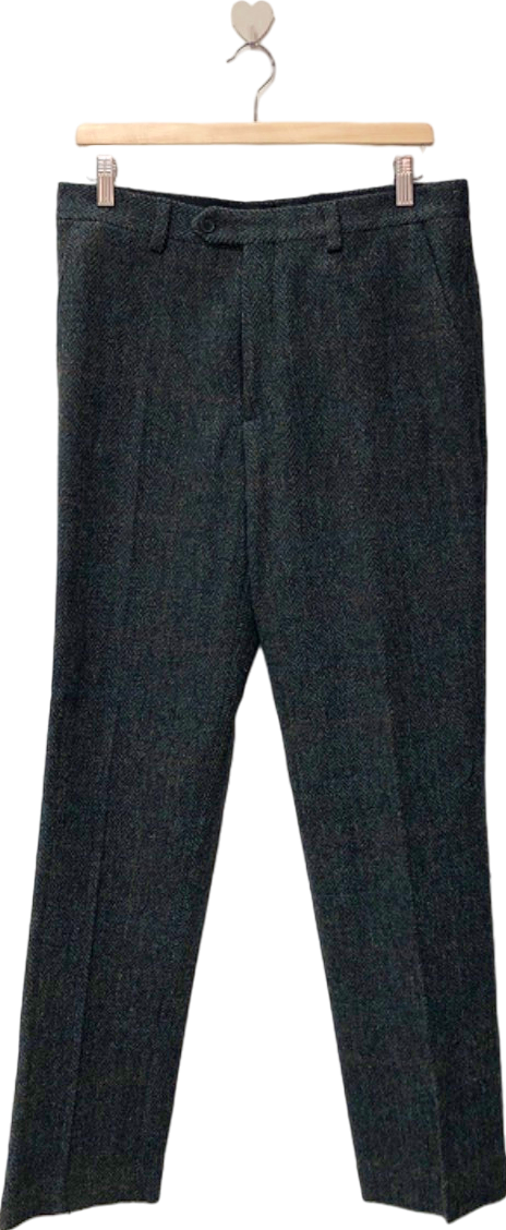 Thomas Farthing Grey Wool Tailored Trousers 32R