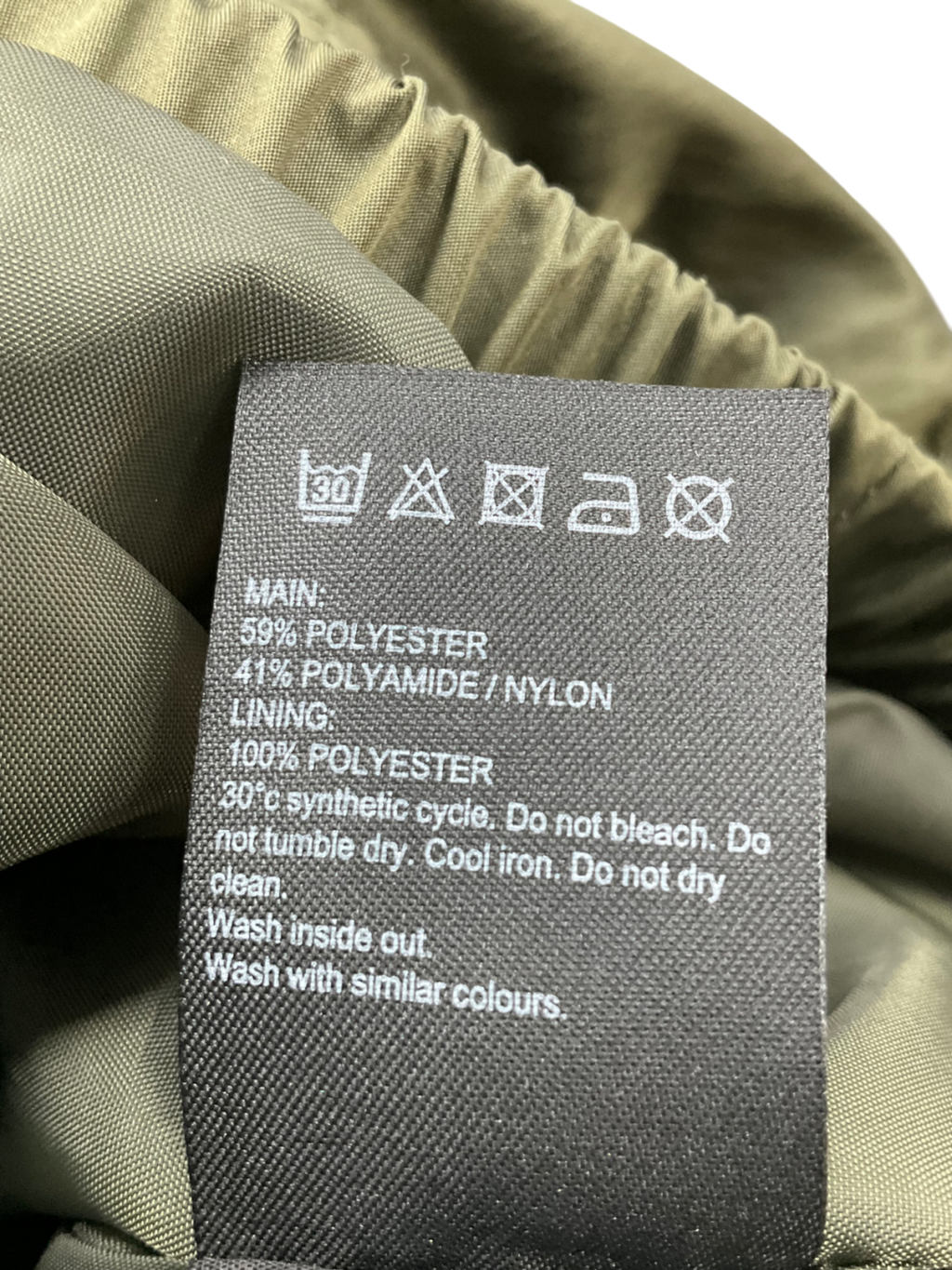 Mintie by Mint Velvet khaki Stripe Back Star embroidered Parka 3 Years