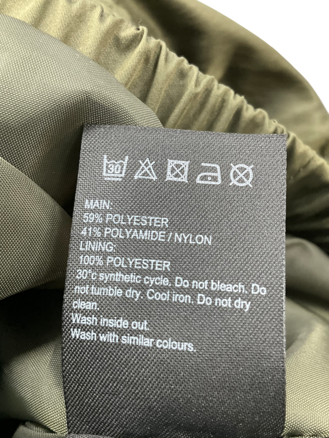 Mintie by Mint Velvet khaki Stripe Back Star embroidered Parka 3 Years