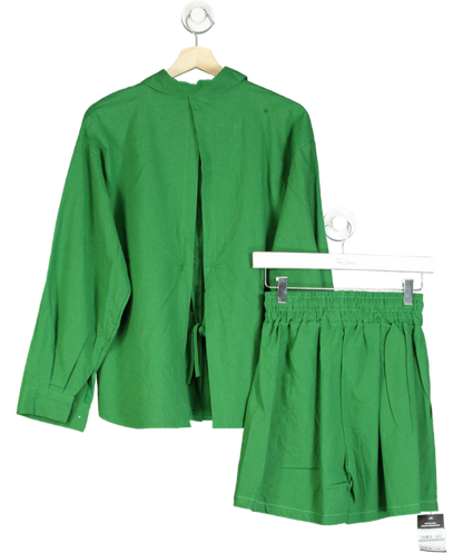 storets Green Mia Linen 2-piece Set UK S/M