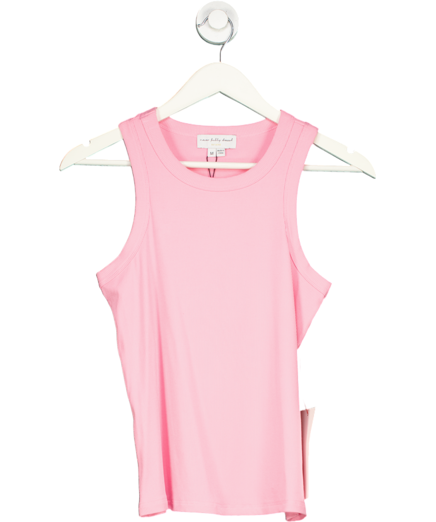Never Fully Dressed Pink Ribbed Tank Top UK M
